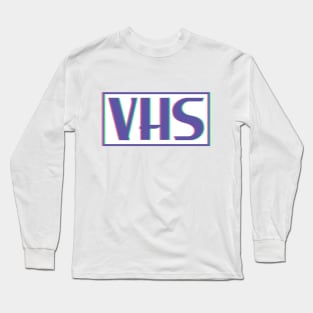 VHS - Retro VHS Logo Long Sleeve T-Shirt